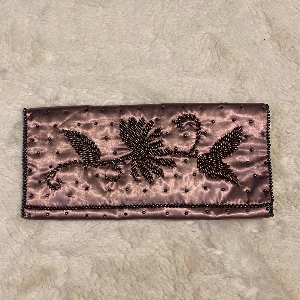 Sharonee Evening Bag-Vintage-Beaded Clutch/Purse-Made in Japan 5” x 10”